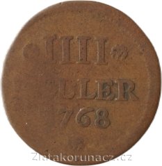 Kolín - 4 haller 1768
