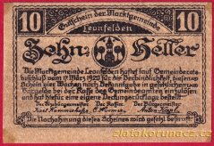 Leonfelden - 10 haléřů - 1920