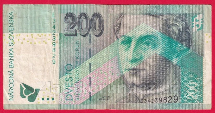 Slovenská republika - 200 Korun 1999 "E"