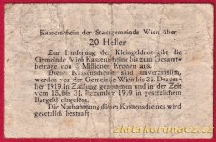 Vídeň - 20 haléřů - 1919