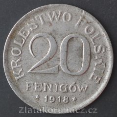 Polsko - 20 fenigow 1918 FF