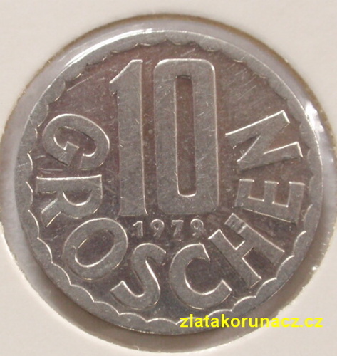 Rakousko - 10 groschen 1979
