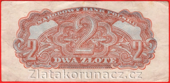 Polsko - 2 zlote 1944 Obowiazkowym...