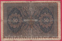 Německo - 50 mark 24.6.1919 - série Ra-pořadí 1