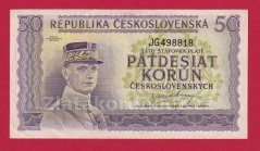 50 Kčs b.l. 1945 JG
