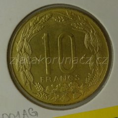 Afrika - Centrální - 10 franc 1977
