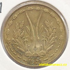 Afrika - Centrální východní - 10 francs 1971