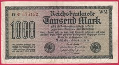 Německo - 1000 mark 15.9.1922 - série D-WM