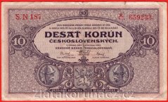 10 korun 1927 s. N 187