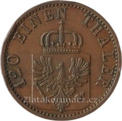 Prusko - 3 pfenninge 1870 C