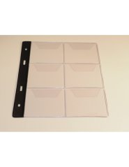 List na 6 mincí do ø 65 mm - tvrdý - balení 10 ks