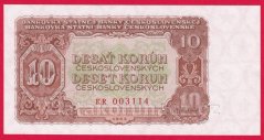 10 Kčs 1953 KR- český číslovač