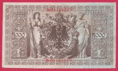 Německo - 1000 mark 21.4.1910 - série G-L-červená