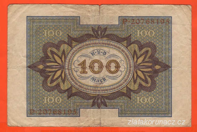 Německo - 100 Mark 1.11.1920 - série P-X