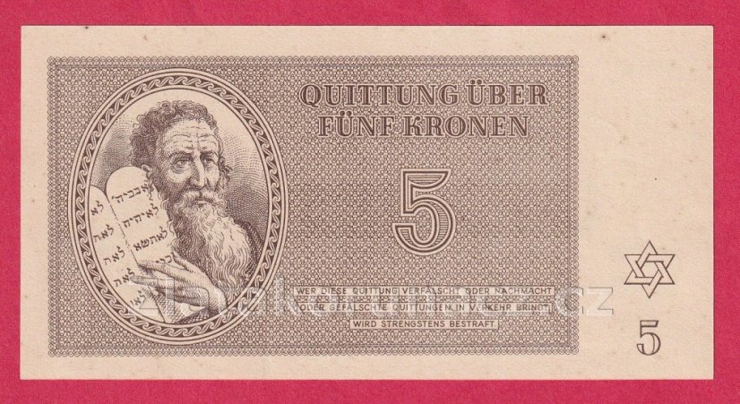 5 K - Terezínská poukázka A 009