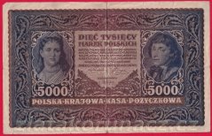 Polsko - 5000 Marek 1920 - Série II., 1 písmeno