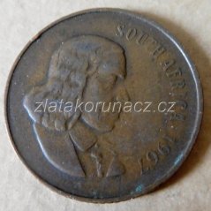 Afrika jižní (Jihoafrická rep.) - 2 cent 1967