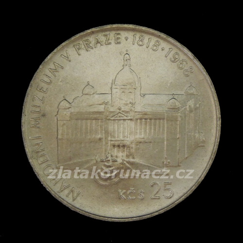 1968 - 25Kčs - Národní muzeum - Standart