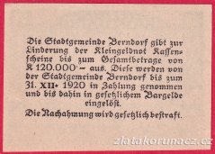 Berndorf - 20 haléřů - 1920