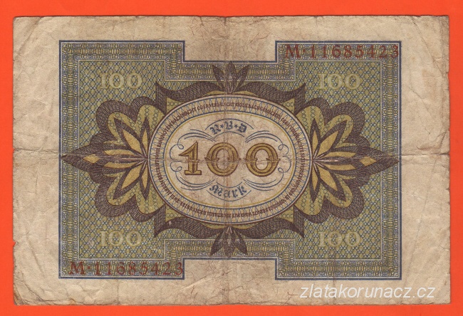 Německo - 100 Mark 1.11.1920 - série M-K