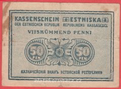 Estonsko - 50 penni 1919