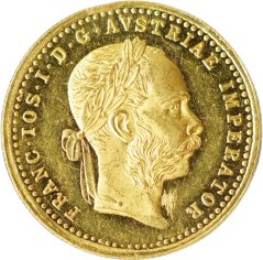 Zlatá mince Rakousko - Uhersko - 1 Dukát 1877