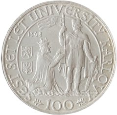 600. výr. Univerzity Karlovy - 100 Kčs 1948