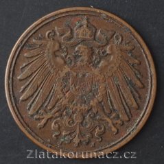 Německo - 1 Reich Pfennig 1908 J