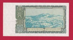 50 Kčs 1953 BE-ruský číslovač-perf.