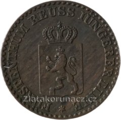 Reuss - Schleiz - 1 pfennig 1855 A