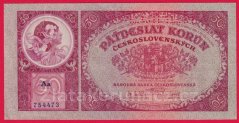 50 korun 1929 Aa