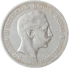 Německo - Prusko - 5 marka 1898 A