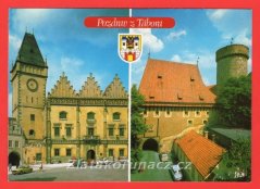 Tábor - pozdrav z Tábora - hrad Kotnov, radnice