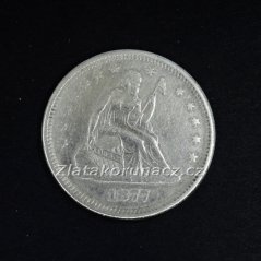 USA - 1/4 dollar 1877 S