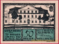 Gmünd NÖ Landesjugendamt - 50 haléřů - 1920 - zelená