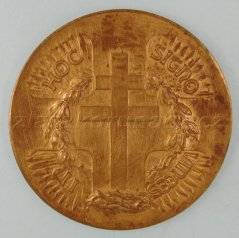 Srbsko -  Bronzová pamětní medaile na krále Petra I.