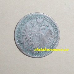 10 krejcar  1871 b.z.