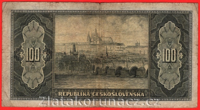 100 Kčs 1945 JU
