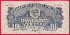Polsko - 10 Zlotych 1944  Obowiazkowym...