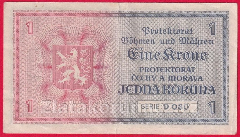 1 koruna 1940 D 080