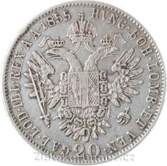 20 krejcar 1855 B