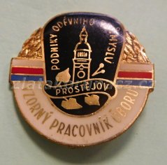 Vzorný pracovník oboru - Podniky oděvního průmyslu Prostějov