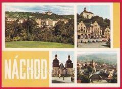 Náchod - panorama, náměstí a státní zámek