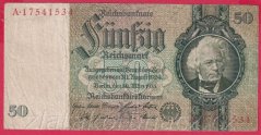 Německo - 50 Reichsmark 30.3.1933 - série A - K - 8 m.č.