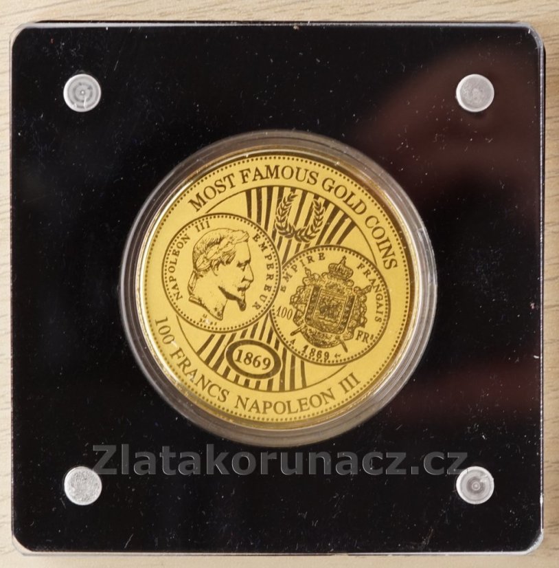 Zlatá mince Niger - 100 Francs 2022 - 100 Francs Napoleon III. 1869