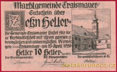 Traismauer - 10 haléřů - 1920
