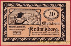 Kollmitzberg - 20 haléřů - 1920