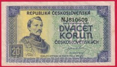 20 Kčs b.l.1945 NJ