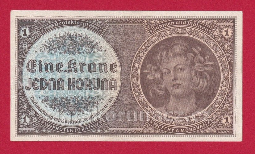 1 koruna 1940 B 074