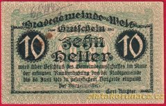 Wels - 10 haléřů - 1920 - zelená
